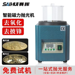 磁力抛光机智能定时磁力机金属首饰去氧化皮去毛刺去倒角去污洗净