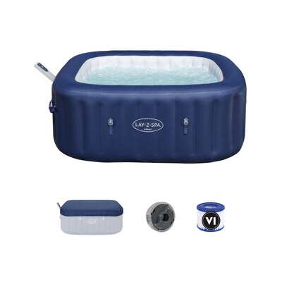 BESTWAY Lay-Z-Spa 6001H 方形蓝色夏威夷节能造浪SPA/内置欧规