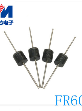FR604厂家直销 直插 R-6 6A 400V P-600 封装 插件快恢复二极管