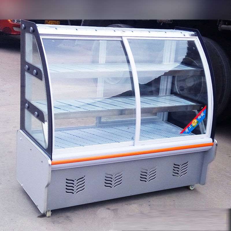 凉菜展示柜冷藏保鲜柜冷藏鸭脖卤菜冷鲜柜蛋糕熟食弧形菜品透明