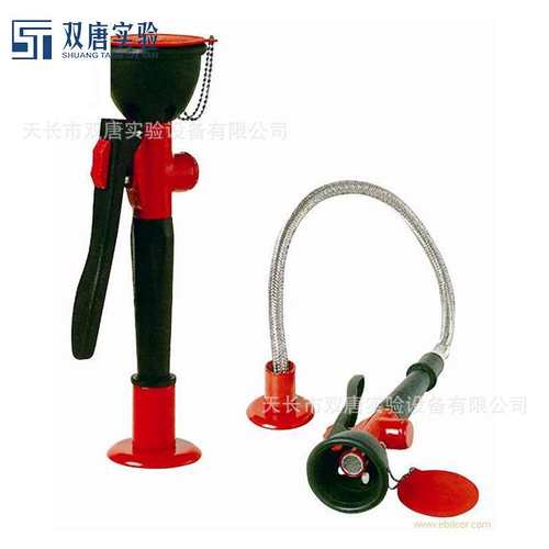 实验室桌式洗眼器配件全铜阀芯台式移动单口洗眼单位化工验厂