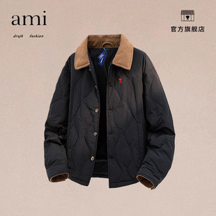 正品AMI DRAJK美式复古轻薄羽绒棉服男秋冬潮牌保暖加厚百搭外套