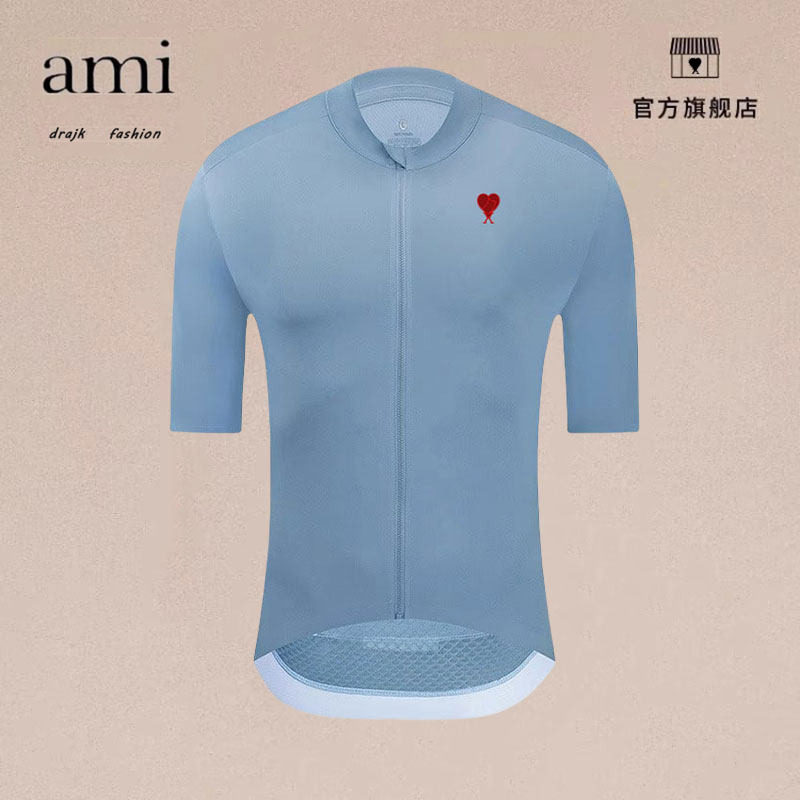 正品AMI DRAJK骑行服短袖透气吸汗男夏季运动自行车服单车上衣