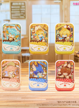 FUN4YEAH 初音未来 猫猫咖啡厅系列 双闪徽章 罐头徽章 镭射票