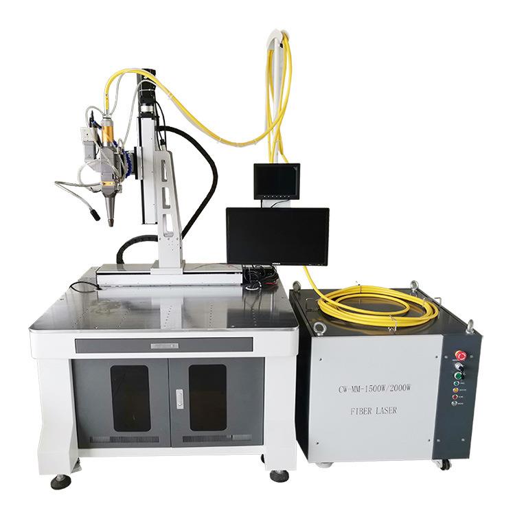 台式数控四轴激光焊接机电机硅钢片直缝焊接马达矽钢片对接焊