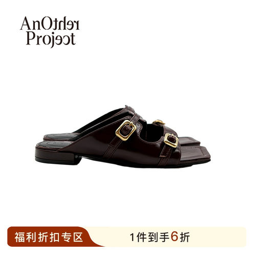 AnOtherProject矮跟休闲凉拖鞋