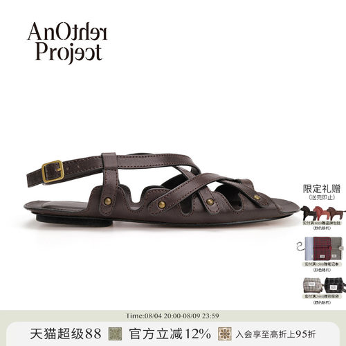 AnOtherProject交叉带罗马凉鞋
