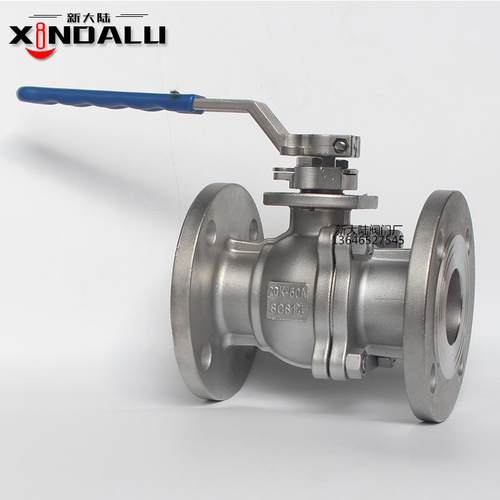 不锈钢304三片式法兰手动球阀工业浮动球阀