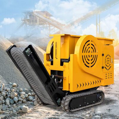 源头厂家 HT430型鄂式破碎机 建筑工程可移动履带式碎石机 出口