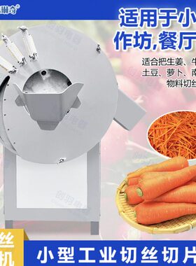 端台湾小型胡萝卜切丝切片机 嫩姜沙姜生姜专用千维速切丝机
