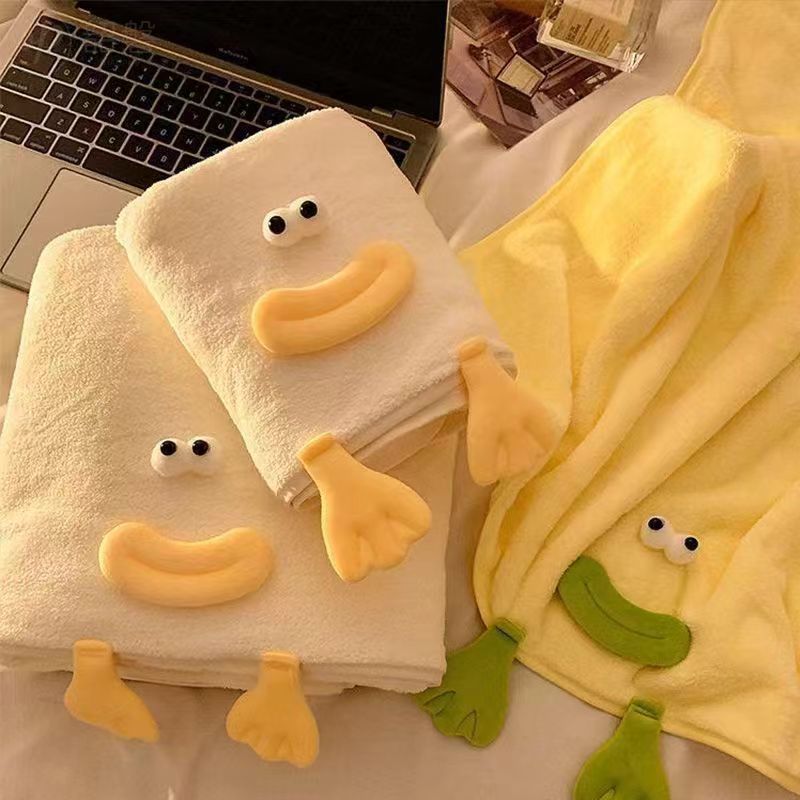 夏天薄款浴巾珊瑚绒吸水速干不掉毛家用男女宿舍洗澡裹巾毛巾套装