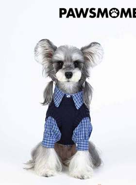 PAWSMOMENT·MIU风狗狗春款两件套藏青色新款雪纳瑞约克夏法斗