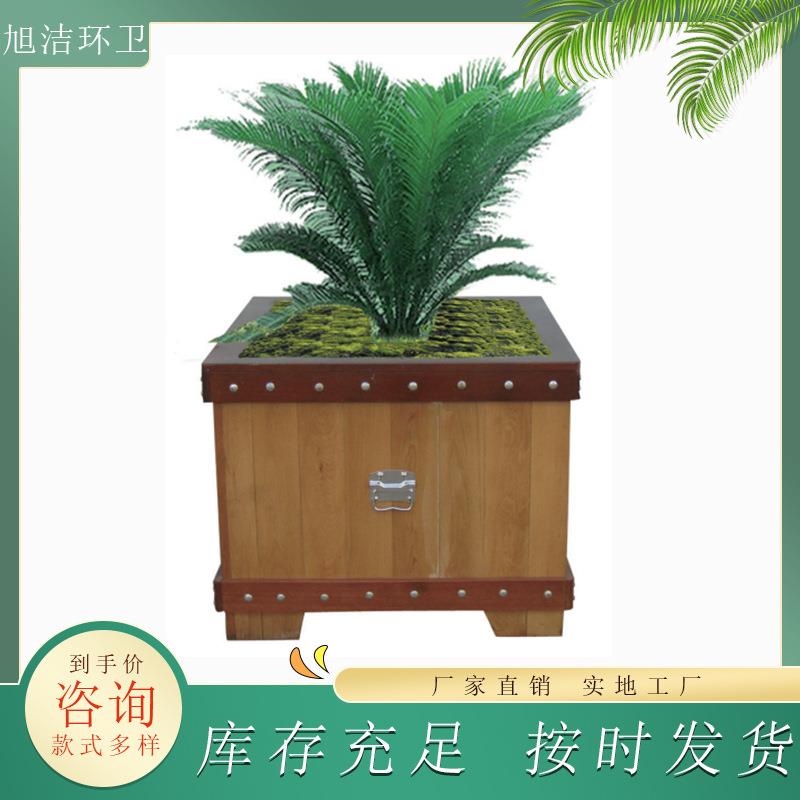 户外花盆量大优惠源头工厂防腐木塑木钢板公园小区花槽组合花箱