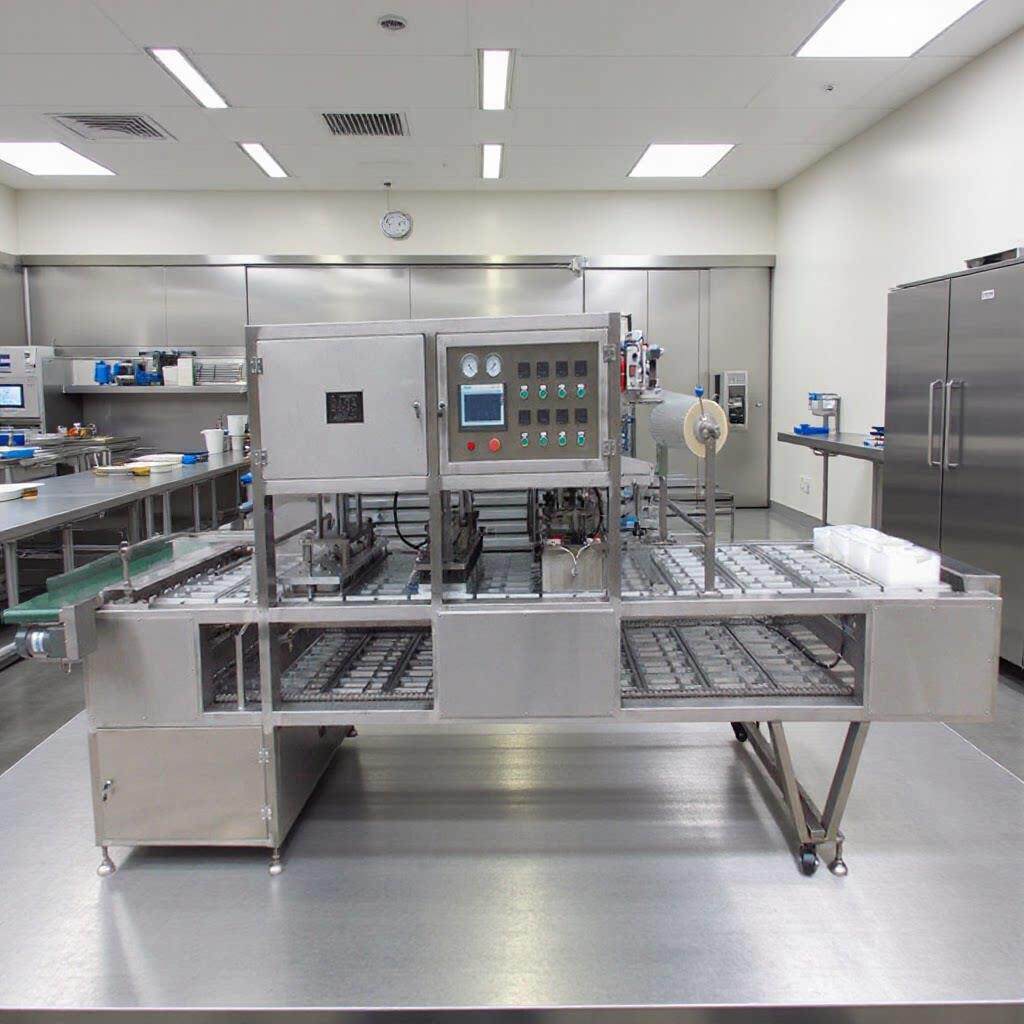 供应营养快餐盒饭便当自动封口机 BGQL-4A盒装预制菜真空包装机