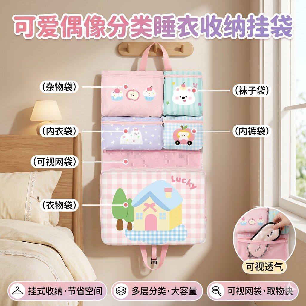 七合一旅行收纳袋衣物内衣内裤