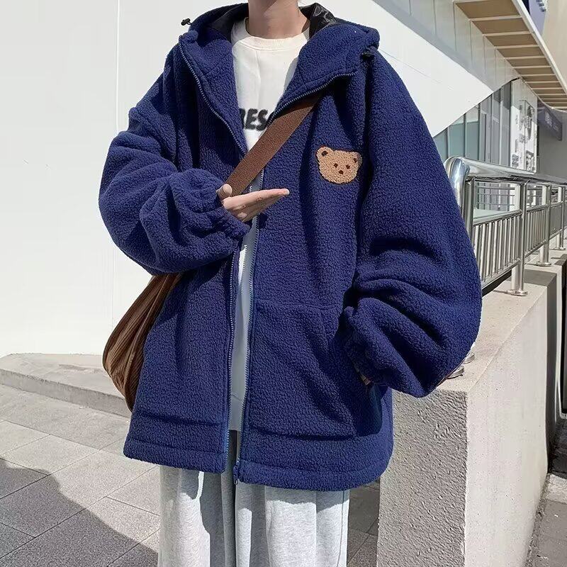 新款棉服男女款冬季2025新款仿羊羔毛外套保暖夹克上衣男女外套