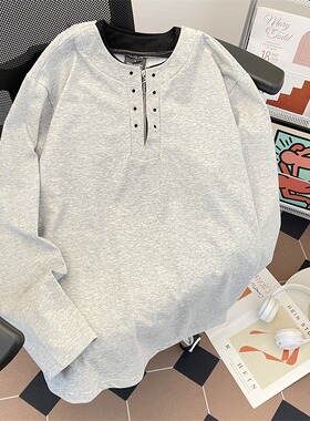 W94高质量重磅假件长袖 黑色 灰色 M到3XL P35 自家图