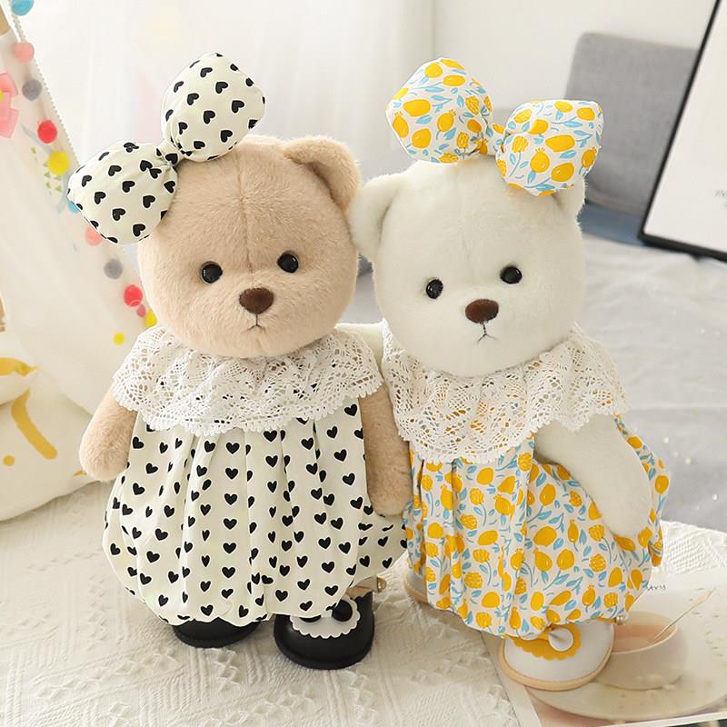 中号30cm娃衣莉娜熊衣服TeddyTales毛绒小熊玩偶服饰着替换装鞋子