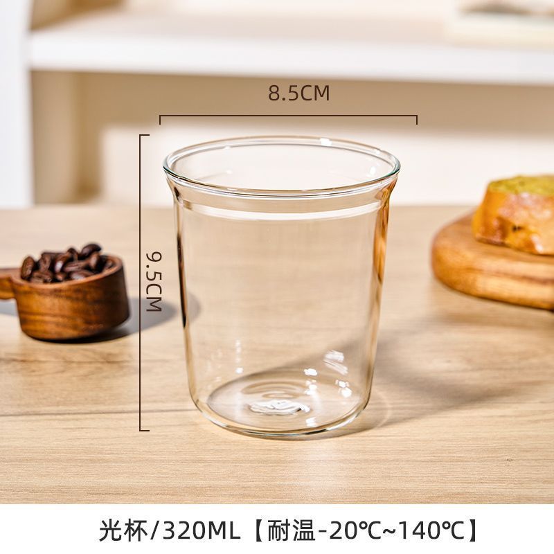 捷安玺高硼硅耐高温玻璃水杯卡通可爱女生咖啡杯子家用办公果汁杯