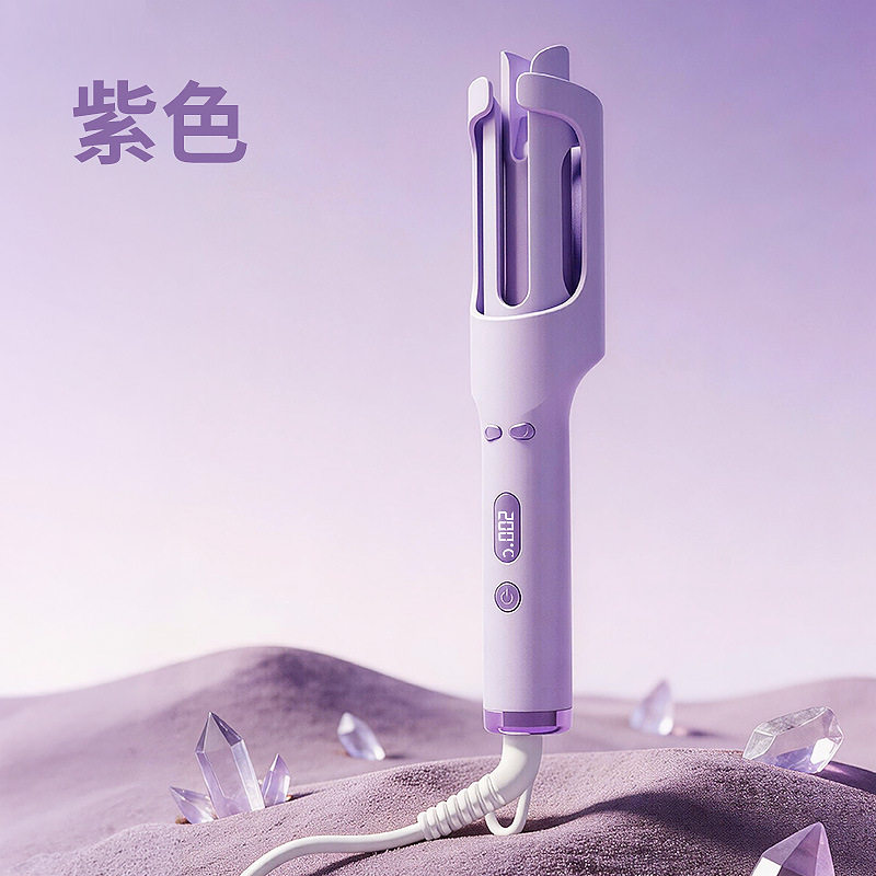 外贸自动卷发棒30mm液晶显示智能控温冷风定型全包防烫
