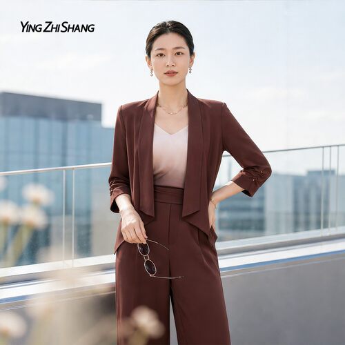 赢智尚高智感通勤西装两件套装女