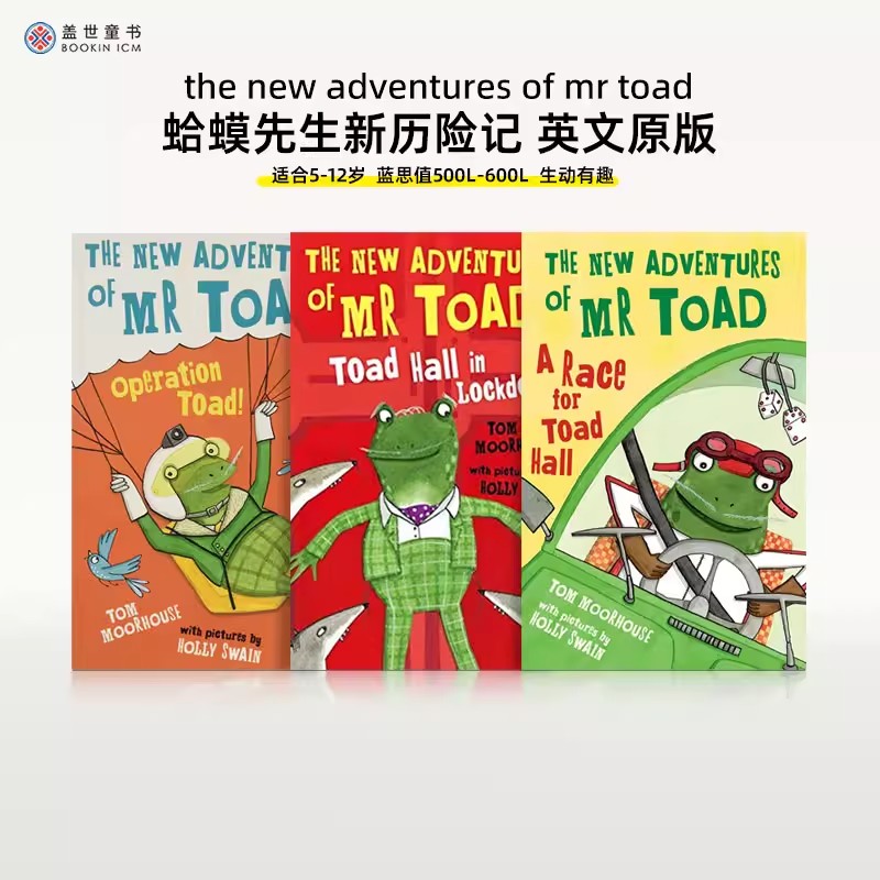 蛤蟆先生新历险记系列The New Adventures of Mr Toad Series英文原版 5-12岁儿童英语初章书 课外书籍阅读读物 经典名著启蒙图片