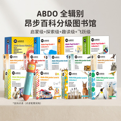 盖世童书 ABDO Kids junior Level K 昂步百科分级图书馆启蒙级英文原版 少儿英语科普分级阅读 支持小怪兽5GWIFI本地版点读笔