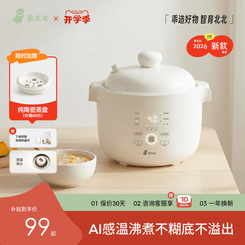 【AI感温防糊】真沸腾300W快炖锅