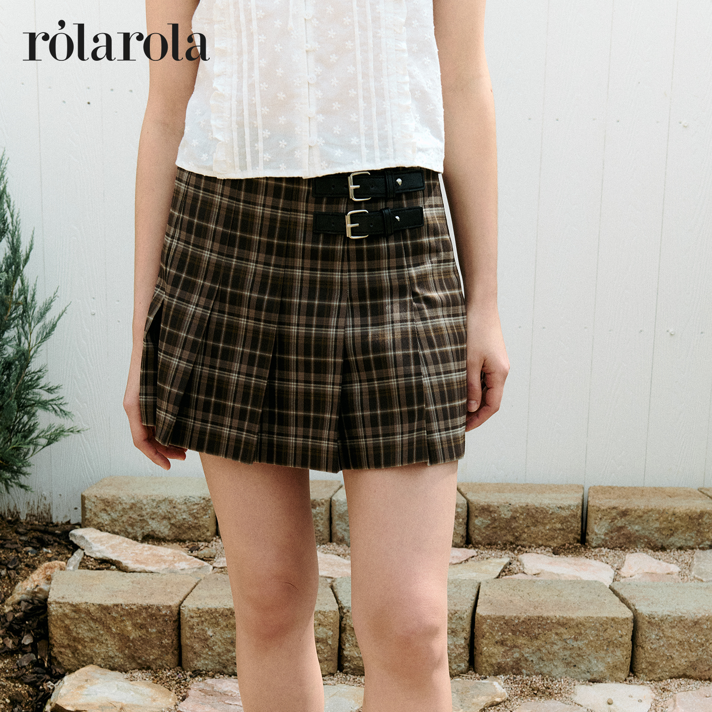 复古学院短裙甜酷格纹裙