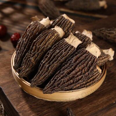 羊肚菌干货黑身白干新鲜野生菌头茬林下生长云南500g煲汤肉厚新鲜