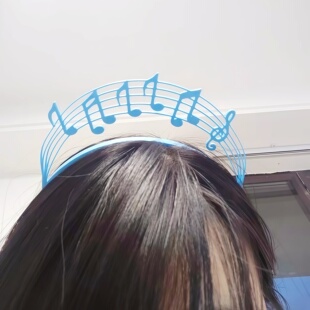 音符发箍女2026新款高级轻奢音乐发饰立体五线谱女生拍照出片神器