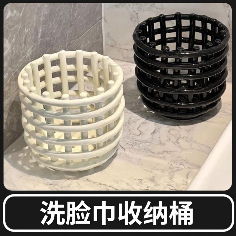 高级感牙刷梳子置物架洗漱台浴室卫生间化妆品牙膏台面收纳整理盒