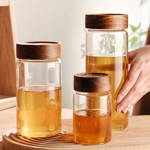 蜂蜜分装瓶空瓶便携玻璃密封罐