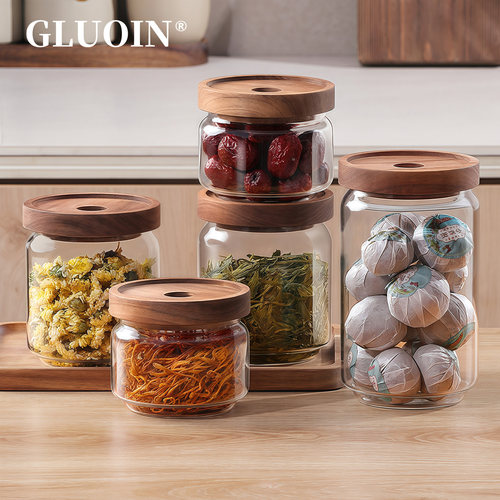 茶叶罐食品级家用玻璃密封罐