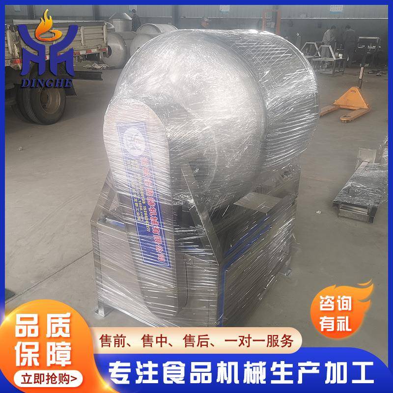 鸡翅鸭翅快速入味机价钱厂家600型滚揉机鸡鸭真空腌制机
