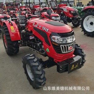 山东农用果园604E大棚超低矮四轮四驱拖拉机 省油旋耕犁地机