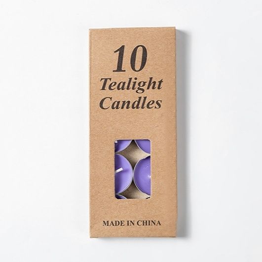 无烟茶蜡火漆蜡烛10个牛皮纸节日气氛蜡烛工艺品蜡烛求婚生日表白