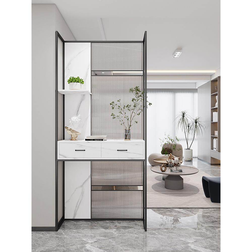 新中式客厅屏风隔断柜进门玄关遮挡卧室挡床头和卫生间的屏风简约