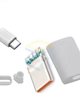 TYPE-C公头超级快充6A大电流 DIY手工数据线焊线橙色胶芯插头维修