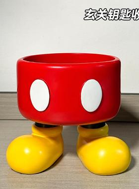 钥匙收纳玄关摆件老鼠入户柜搬家送礼乔迁礼物高档实用装饰置物架