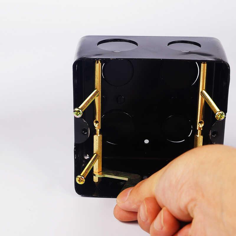 暗盒修覆器120型大号底盒地插通用理线 线盒固定神器金属补救伸缩