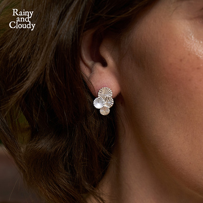 国风松团叠叠耳钉国风松团耳钉