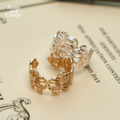 Cloudy邱园｜蝴蝶兰蕾丝宽版 Rainy and 戒指轻奢花朵高级感指环