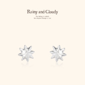 Rainy 雪花耳环 奶油星耳饰 and CloudyCream｜单朵裱花奶油耳钉