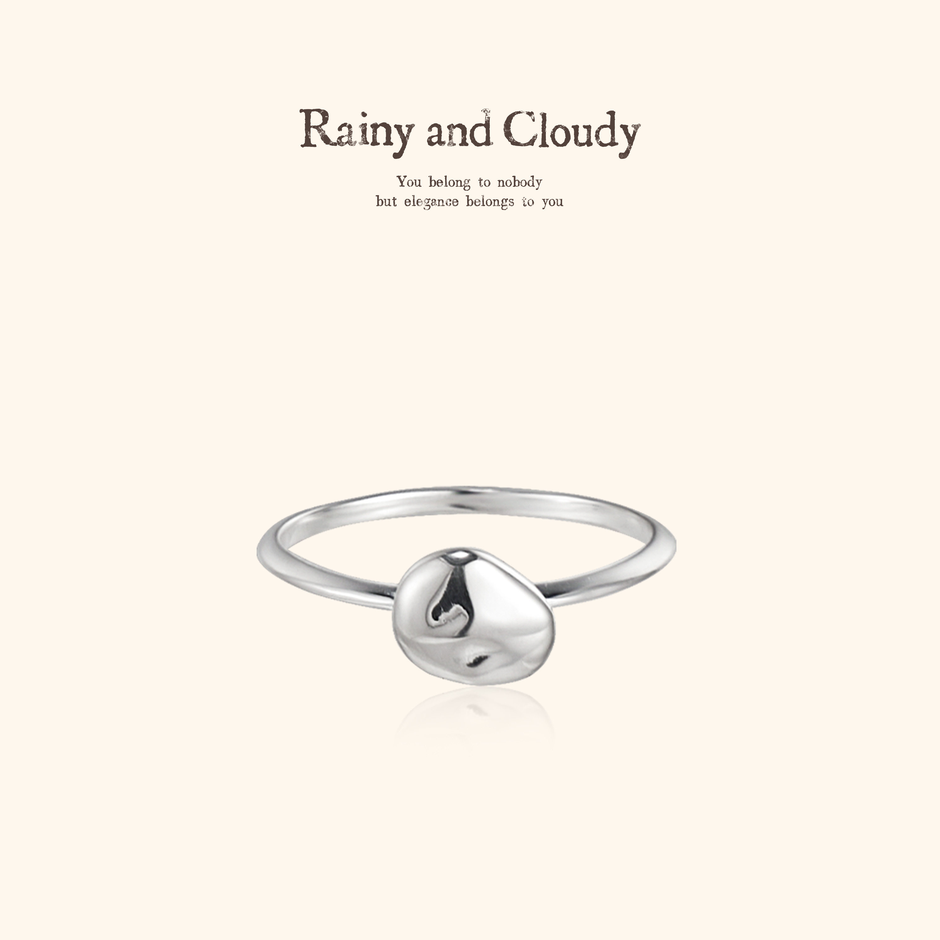 RainyandCloudy平衡石戒指
