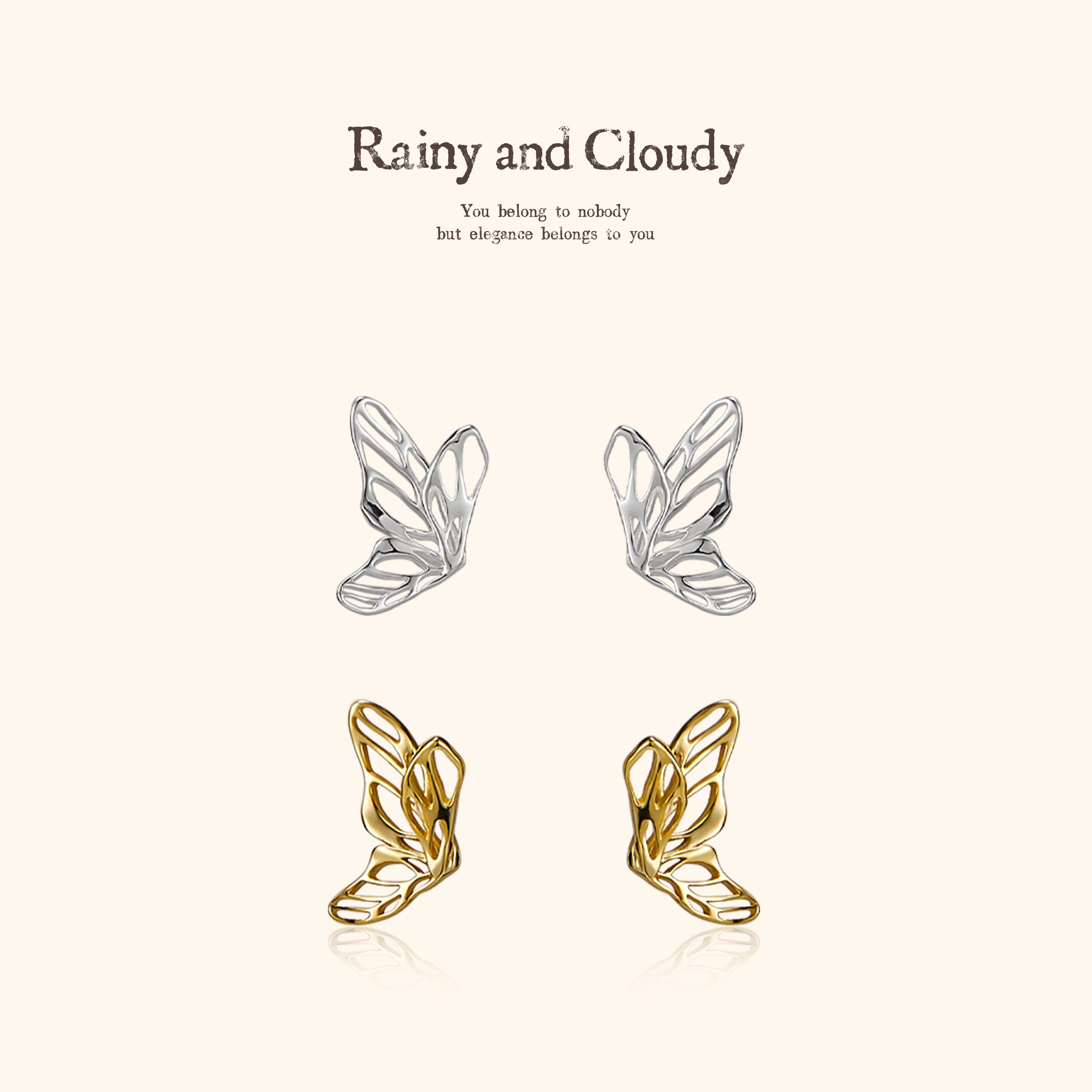 蝴蝶咏叹调｜翅膀耳钉烁闪耳钉