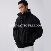 PTOFF 90白鸭绒 座山雕羽绒服绒毛领保暖高级痞帅加厚休闲外套