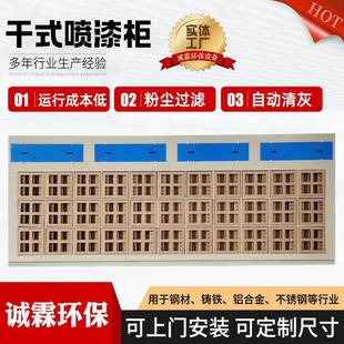 迷宫盒式水性漆过滤纸箱漆雾处理设备漆雾吸附净化装置干式喷漆柜