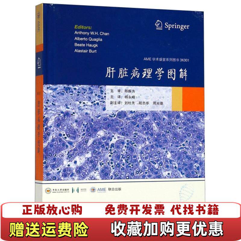 【正版图书】肝脏病理学图解9787548732594沿海书店安东尼WH陈AnthonyWHChan等主编中南大学出版社9
