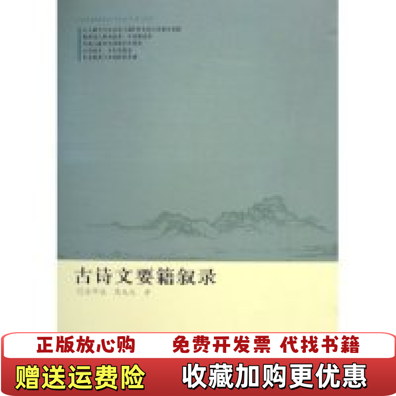 【正版图书】古诗文要籍叙录金开诚葛兆光中华书局9787101047707